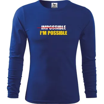 Chlapecké tričko Im possible - Triko dětské Long Sleeve - 122 cm/6 let ( Královská modrá )