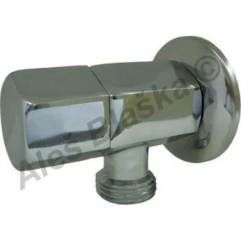 Ventil Rohový ventil 1/2"x3/8" šestihran s keramickým vrškem k umyvadlu (roháček) - chrom 1477