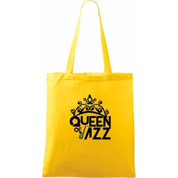 Queen of Jazz - Taška bavlněná - 42 x 38 cm ( Žlutá )