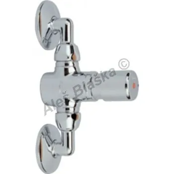 Ventil RIVER SPA - Itálie | RIVER MAGIC R 7400 Nástěnný tlačítkový časový výtokový ventil se spořičem průtoku R7400