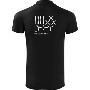 Pánská košile Dron Be different - Polokošile Victory sportovní (dresovina) - XL ( Černá )