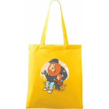 Kahau nosatý - Taška bavlněná - 42 x 38 cm ( Žlutá )