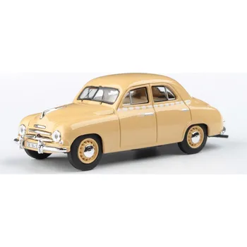 Plastikový model Abrex Škoda 1201 (1956) - Taxi - béžová