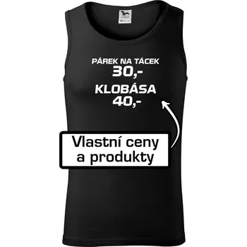 Pánské termoprádlo Párek na tácek a klobása - Tílko pánské Core - S ( Černá )