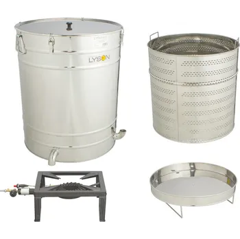 Vařák na vosk sudový Lysoň 200l + plynový hořák