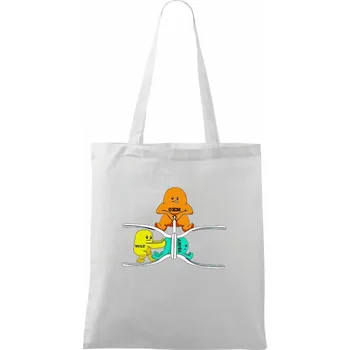 Nákupní taška Elektřina v praxi - Taška bavlněná - 42 x 38 cm ( Bílá )