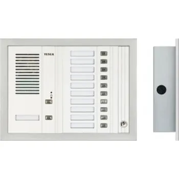 Poštovní schránka Zvonkové tablo TESLA GUARD pro zazdění - 11 účastníků