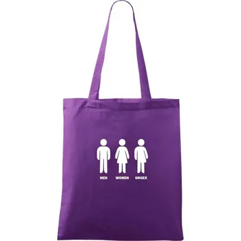 Man Woman Unisex - Taška bavlněná - 42 x 38 cm ( Fialová )