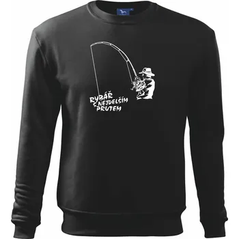 Rybář s nejdelším prutem - Mikina Essential dětská - 158 cm/12 let ( Černá )