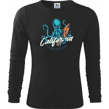 Chlapecké tričko Summer adventures California - Triko dětské Long Sleeve - 146 cm/10 let ( Černá )