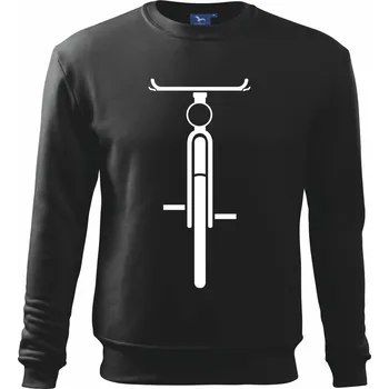 Kolo ze předu - obrys - Mikina Essential dětská - 146 cm/10 let ( Černá )