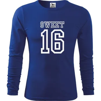 Chlapecké tričko Sweet 16 - Triko dětské Long Sleeve - 122 cm/6 let ( Královská modrá )