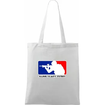 Major League Infidel - Taška bavlněná - 42 x 38 cm ( Bílá )