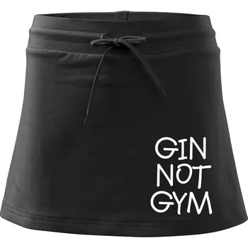 Dámská sukně Gin not Gym - Sportovní sukně - two in one - XL ( Černá )