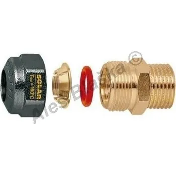 Fitinka CALEFFI - Itálie | 2544 Svěrné šroubení pro solární systémy přímé vnější závit CALEFFI - průměr 22 x 3/4" CLF2544