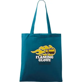Box flaming glow - Taška bavlněná - 42 x 38 cm ( Petrolejová )