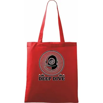 Nákupní taška Deep dive erb - Taška bavlněná - 42 x 38 cm ( Červená )