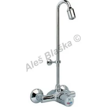 Ventil RIVER SPA - Itálie | RIVER MINIMAGIC R 00749 Nástěnný tlačítkový časový směšovací ventil se sprchou R00749