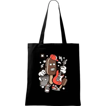 Nákupní taška Rockový nanuk - Taška bavlněná - 42 x 38 cm ( Černá )