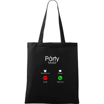 Party volá - Taška bavlněná - 42 x 38 cm ( Černá )