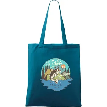 Big Fish - Taška bavlněná - 42 x 38 cm ( Petrolejová )