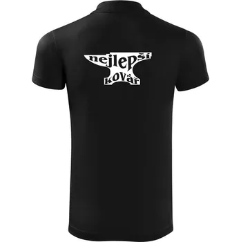 Pánská košile Nejlepší kovář - Polokošile Victory sportovní (dresovina) - XL ( Černá )