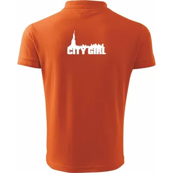 Pánská košile Citygirl - Polokošile pánská Pique Polo 203 - 4XL ( Oranžová )