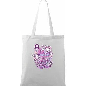 Babyčarák - Taška bavlněná - 42 x 38 cm ( Bílá )