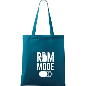 Rum mode - Taška bavlněná - 42 x 38 cm ( Petrolejová )