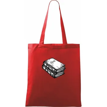 Nákupní taška Zákoník knihy - Taška bavlněná - 42 x 38 cm ( Červená )
