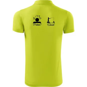 Pánská košile Problem? Solved! - Rybaření - Polokošile Victory sportovní (dresovina) - 2XL ( Limetková )