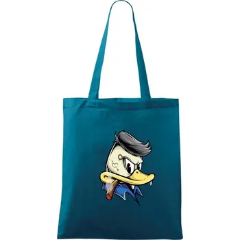 Kačer rebel - Taška bavlněná - 42 x 38 cm ( Petrolejová )