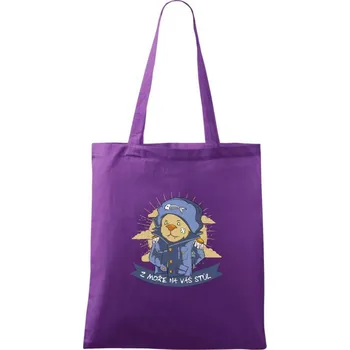 Z moře na váš stůl - Taška bavlněná - 42 x 38 cm ( Fialová )