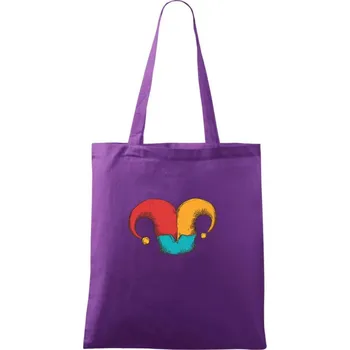 Čepice pro šaška - Taška bavlněná - 42 x 38 cm ( Fialová )