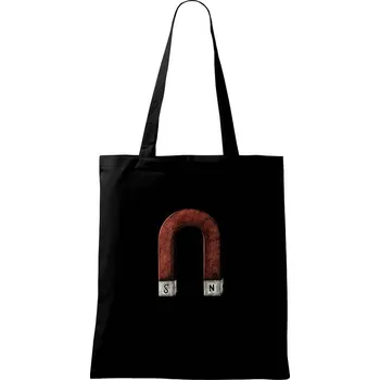 Magnet kresba - Taška bavlněná - 42 x 38 cm ( Černá )