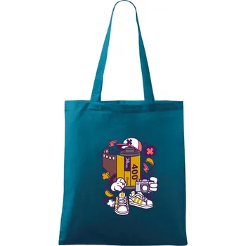 Filmátor - Taška bavlněná - 42 x 38 cm ( Petrolejová )