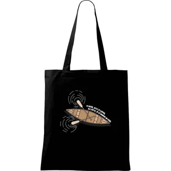 To nevim jestli to sjedem - Taška bavlněná - 42 x 38 cm ( Černá )