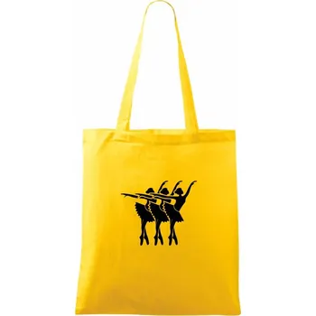 Tři baletky - Taška bavlněná - 42 x 38 cm ( Žlutá )