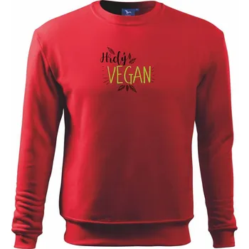 Hrdý vegan - Mikina Essential dětská - 146 cm/10 let ( Červená )