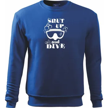 Shut up and dive - Mikina Essential dětská - 146 cm/10 let ( Královská modrá )