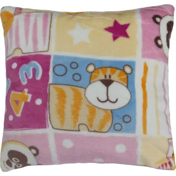 Polštář Polštářek Mazlík - dětský motiv 38x38cm růžový patchwork