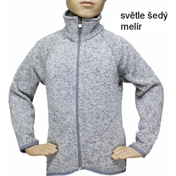 Chlapecký svetr Svetr melírovaný Fantom - světle šedý melír Velikost: 104
