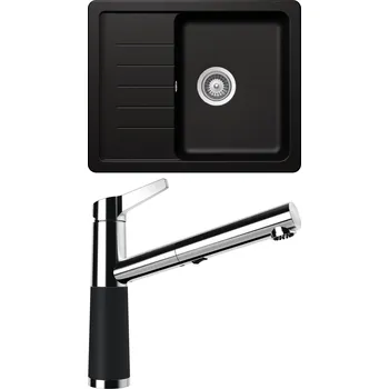 Granitový dřez Set Schock S1-5 (dřez Toledo D-100XS Magma + baterie SC-510.120 Magma)