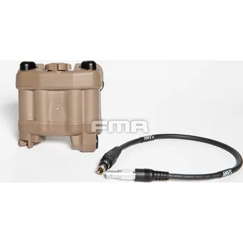 Airsoft FMA FMA PVS-31 NVG funkční bateriové pouzdro s IR majákem - Písková