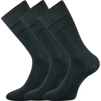 Společenské ponožky 3 kusy v balení Lonka Desilve tmavě šedá Velikost: 39-42