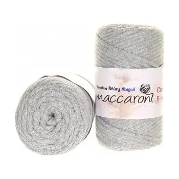 Příze Maccaroni Šňůry Abigail 5mm - 701 světle šedá