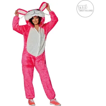 Karnevalový kostým Mottoland Německo Kostým růžový zajíček D varianta: L 42/44
