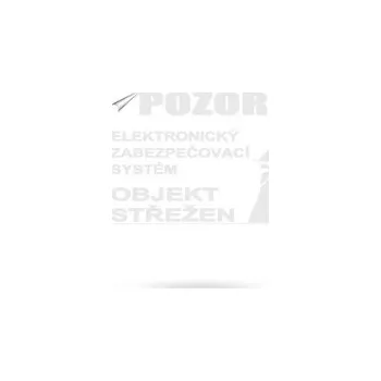 Samolepící dekorace Objekt střežen průhledná samolepka na sklo 17x12 cm