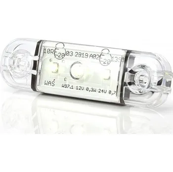 Směrový světlomet poziční světlo LED bílé MINI 12-24V WAS