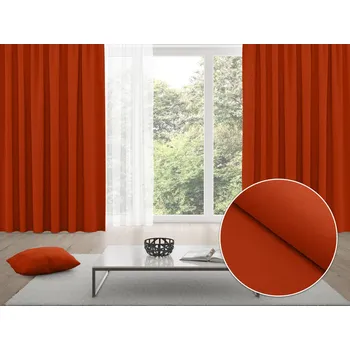 ubrus Zatemňovací závěs Blackout BKU-105 Cihlově červený - šířka 270 cm 270x160 cm
